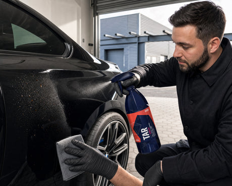 Detailing1 GYEON Q²M Tar — Baumharz und Teer vom schwarzen BMW lösen (Desktop)