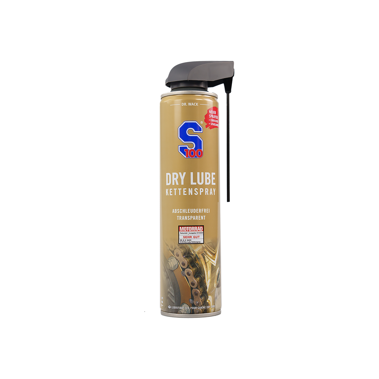 "S100" Dry Lube Kettenspray für Motorrad (Transparent)