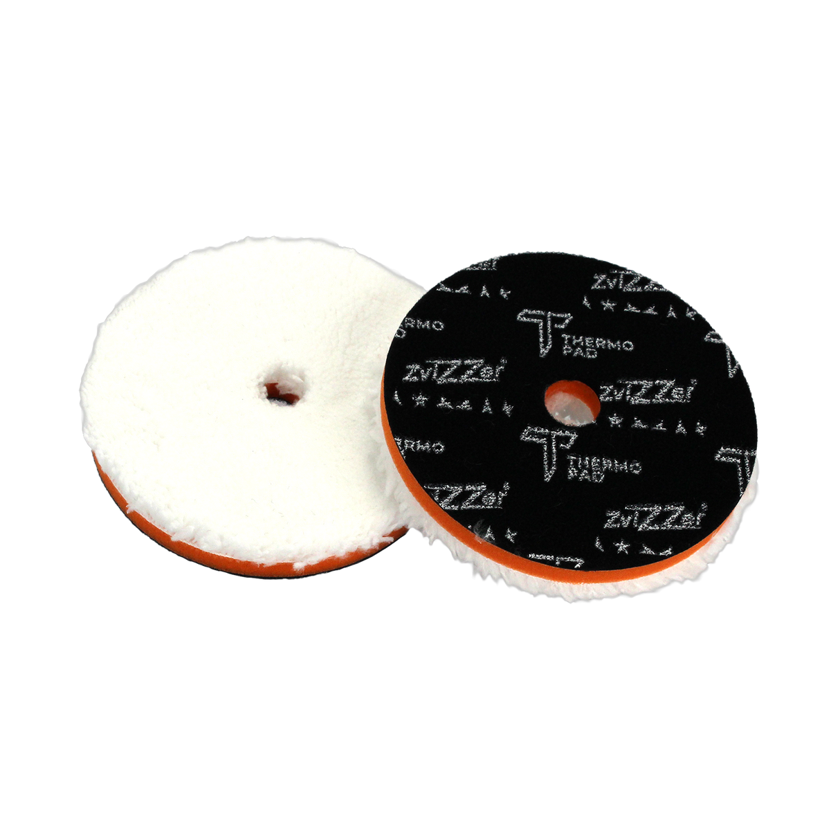 ZviZZer Thermo Microfiber Polierpad (Orange) — Thermo-Mikrofaserpad Ø 130/15/130 mm / 1 Stück