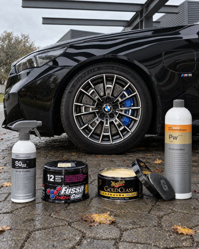 Detailing1 ochrona lakieru na zimę — Koch-Chemie S0.02 i Pw, Soft99 Fusso Coat, Meguiars Gold Class, aplikator GYEON