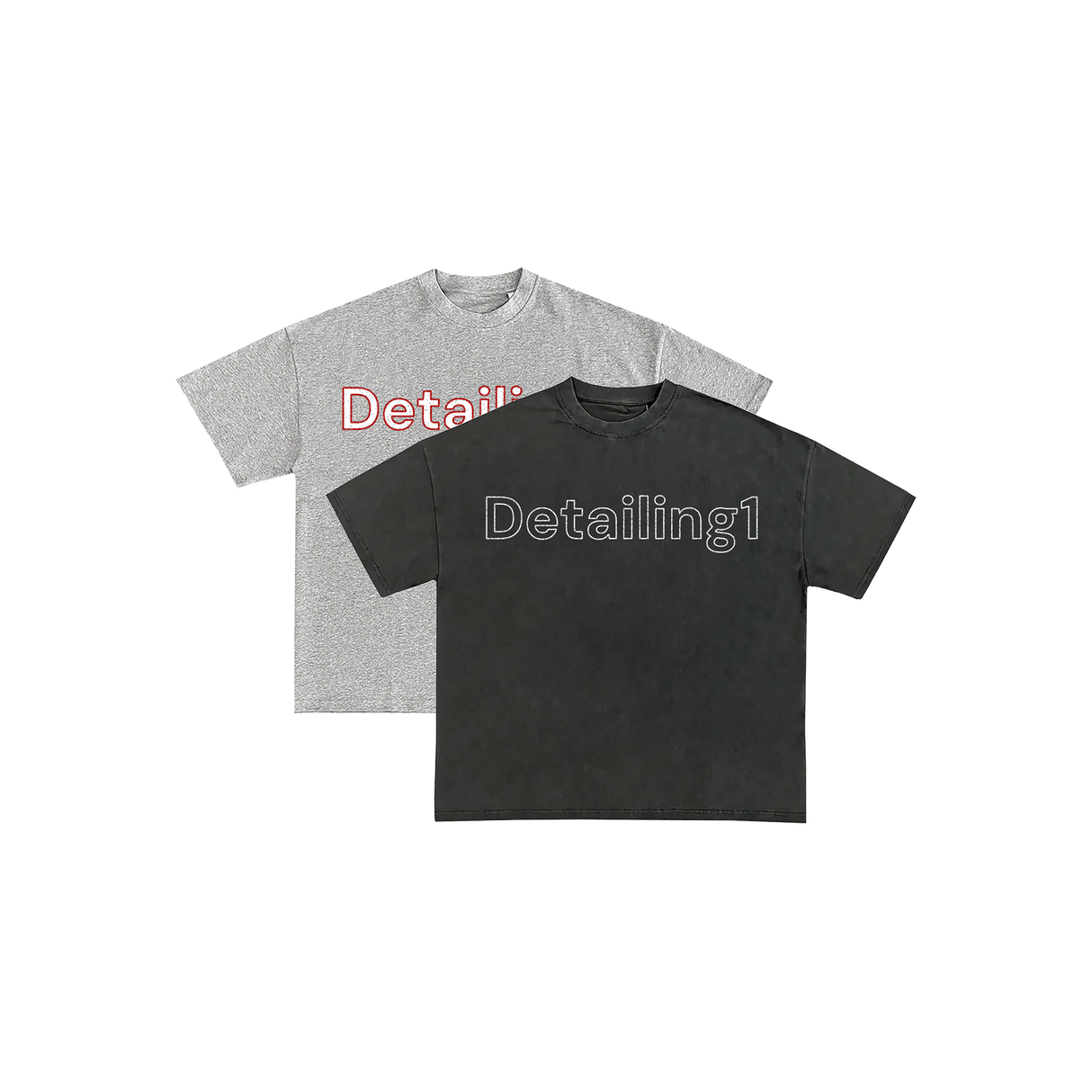 T-Shirt "Detailing1" Premium T-Shirt mit gesticktem Logo (Boxy-Fit)