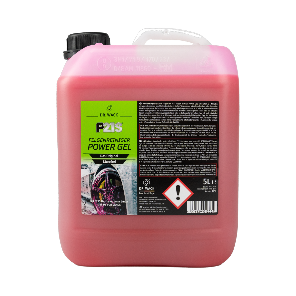 Dr. Wack P21S "POWER GEL" — Felgenreiniger 5 Liter