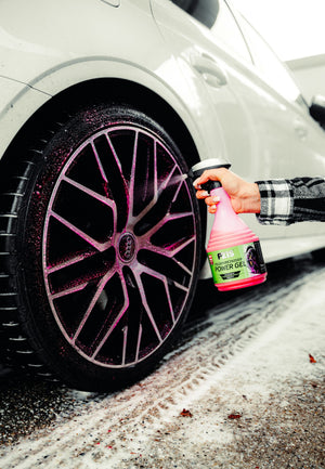 Detailing1 Dr. Wack P21S POWER GEL Felgenreiniger — in der Anwendung