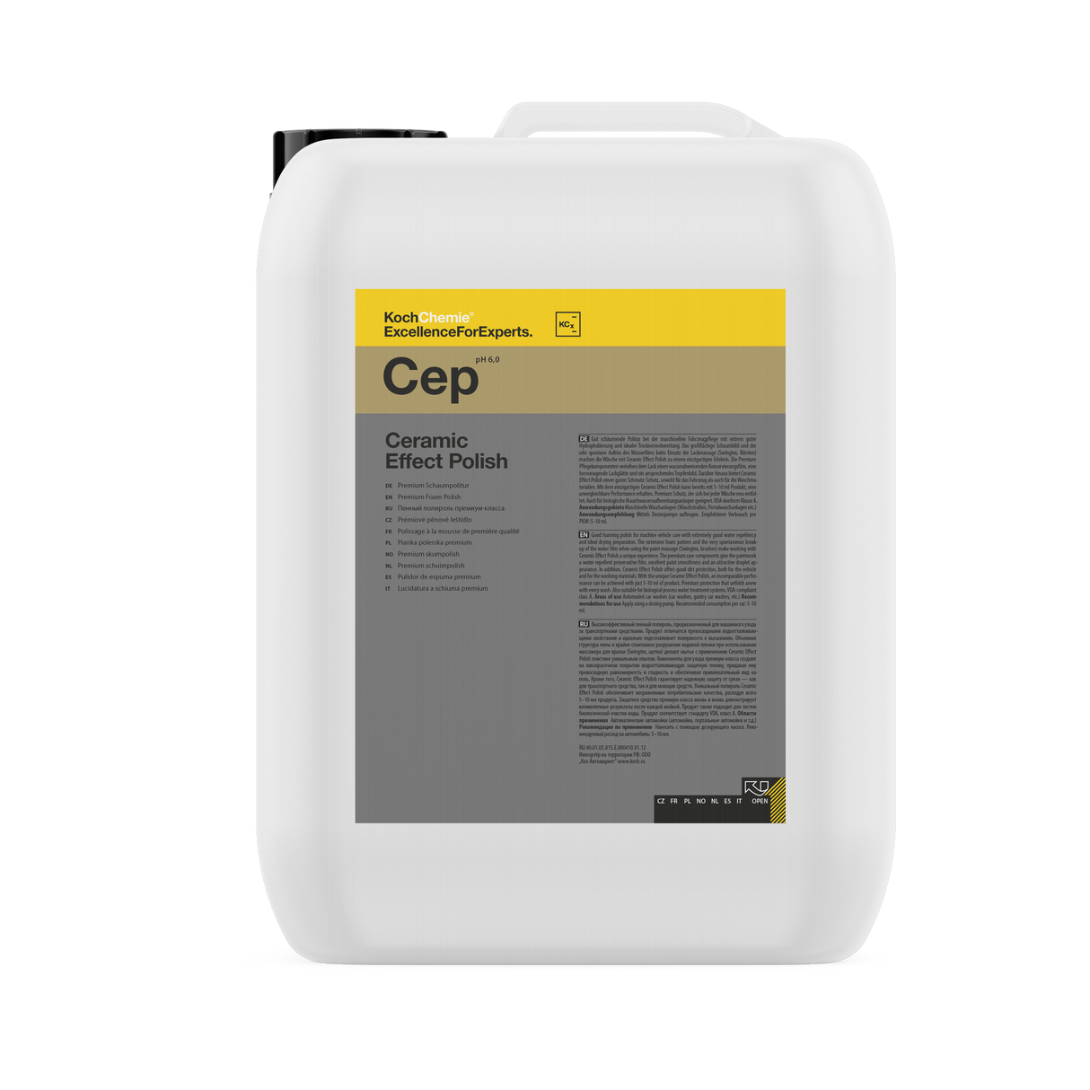 Ceramic Effect Polish "Cep" Polish w piance