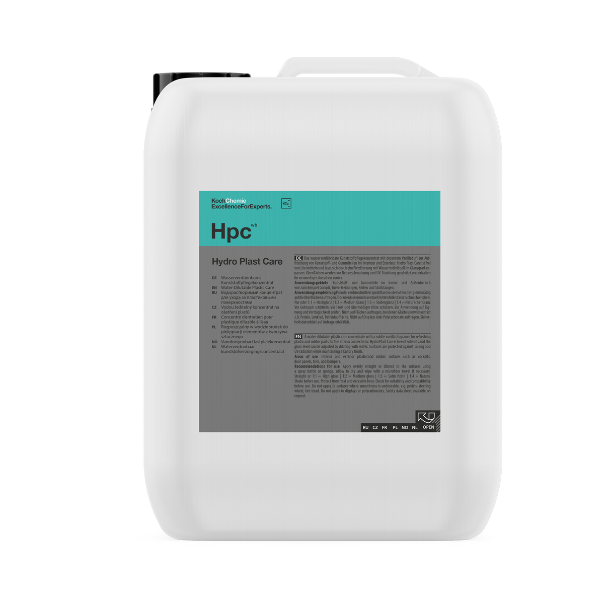 Hydro Plast Care "Hpc" Plastic Care Concentrate (Water-Dilutable)